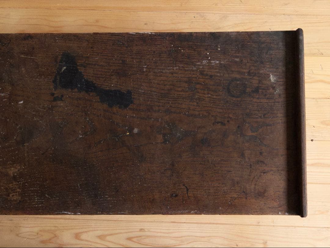 古道具 小引き出し付き 文机 ローデスク 木製