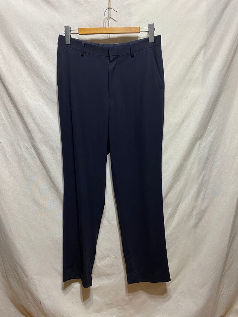 パンツ AURALEE HARD TWIST WOOL DOBBY SLITSLACKS