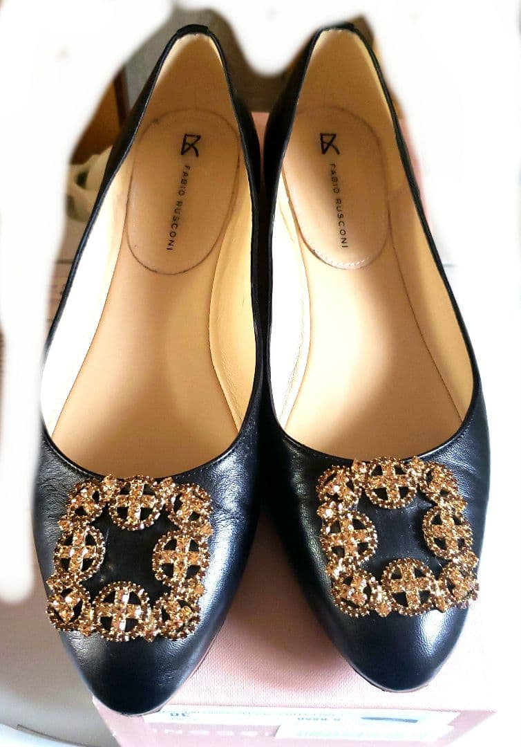 フラットシューズ　ファビオルスコーニ38