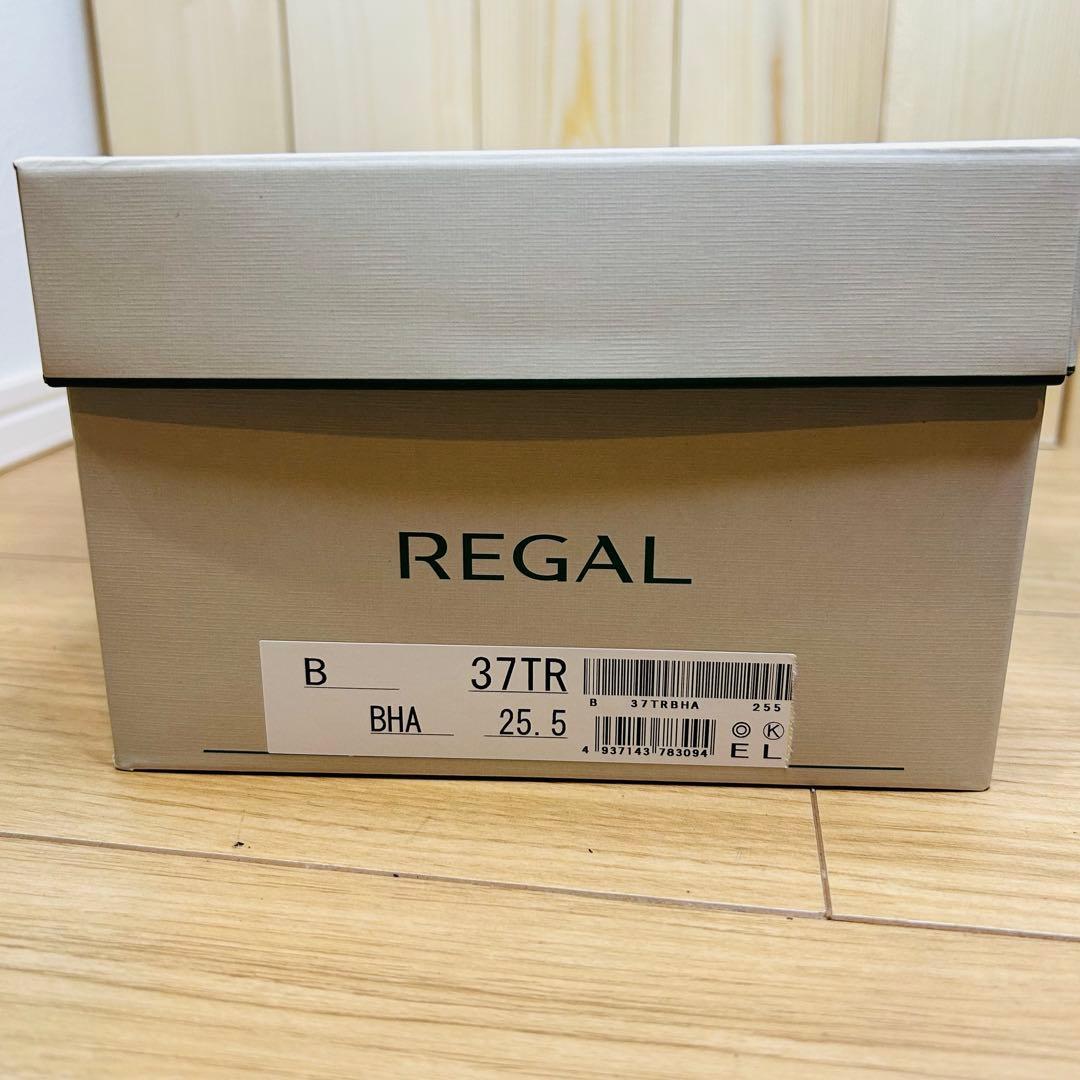 【新品】REGAL 37TR ダブルモンク スクラッチタフレザー 黒 25.5㎝