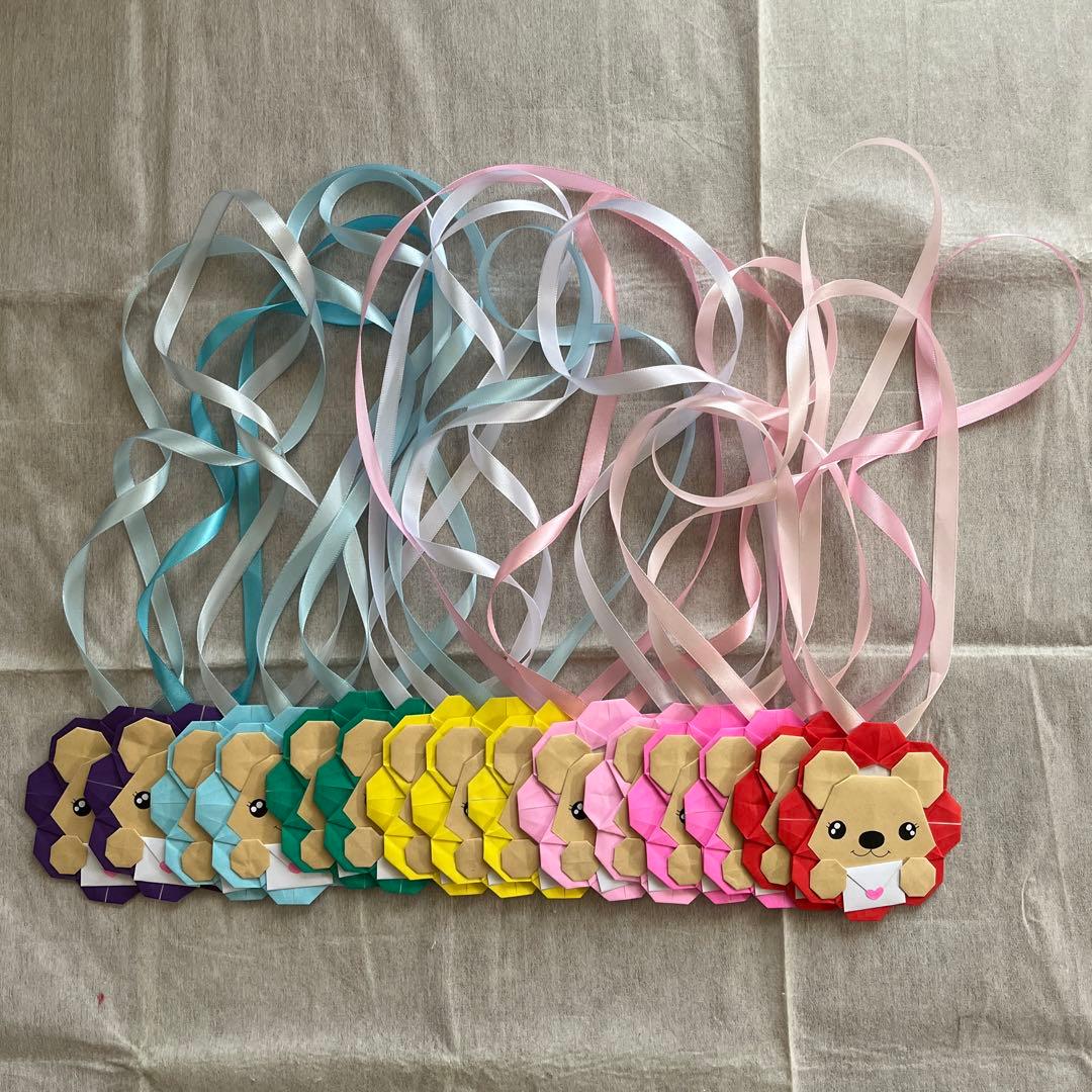 ハンドメイド 折り紙/くまちゃんファミリー