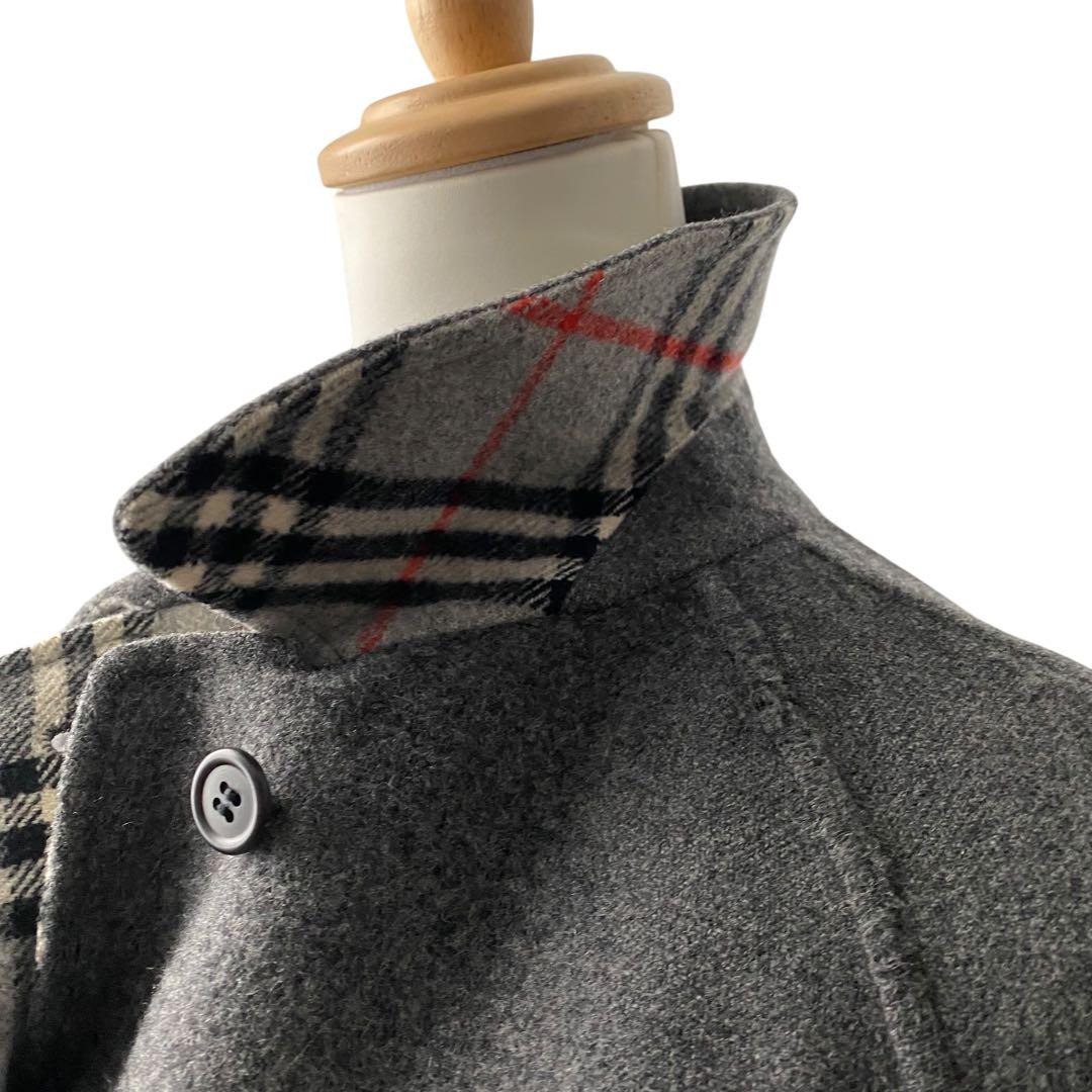【極美品】 バーバリーズ ノバチェック リバーシブル コート ダブルフェイス L