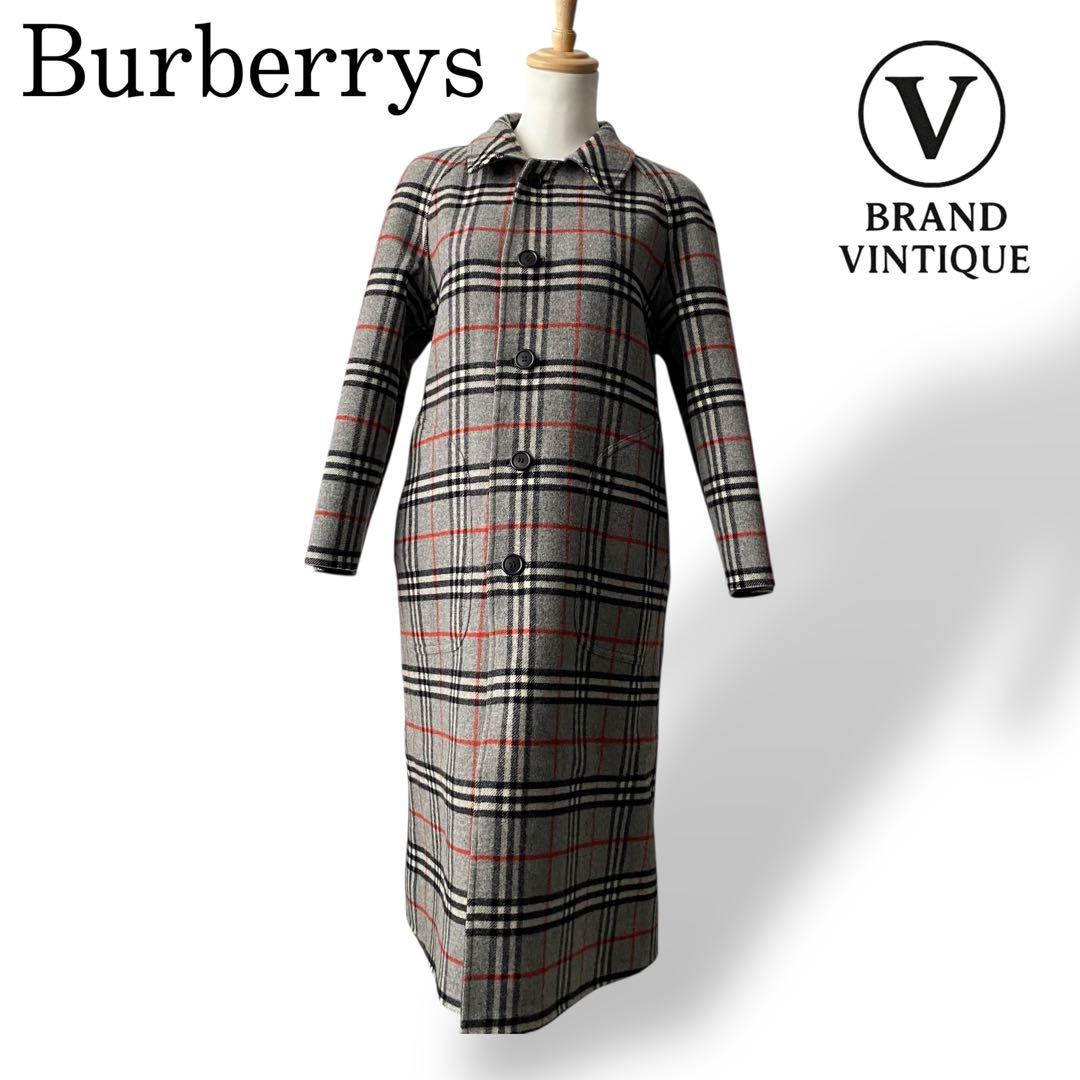 【極美品】 バーバリーズ ノバチェック リバーシブル コート ダブルフェイス L