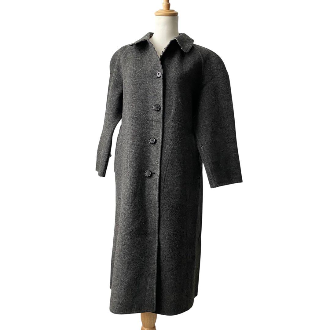 【極美品】 バーバリーズ ノバチェック リバーシブル コート ダブルフェイス L