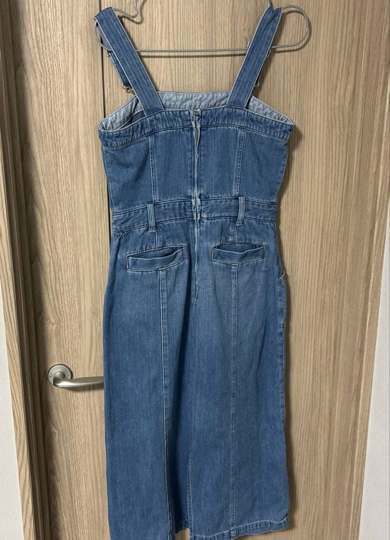 新品タグ付！ジルスチュアート デニム サロペット ジャンパースカート ジャンスカ