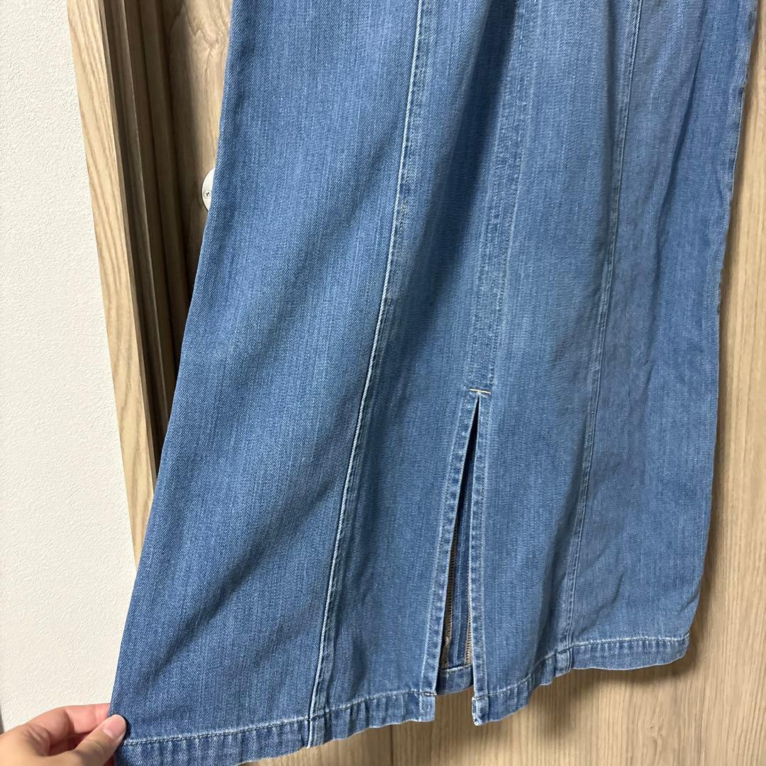 新品タグ付！ジルスチュアート デニム サロペット ジャンパースカート ジャンスカ