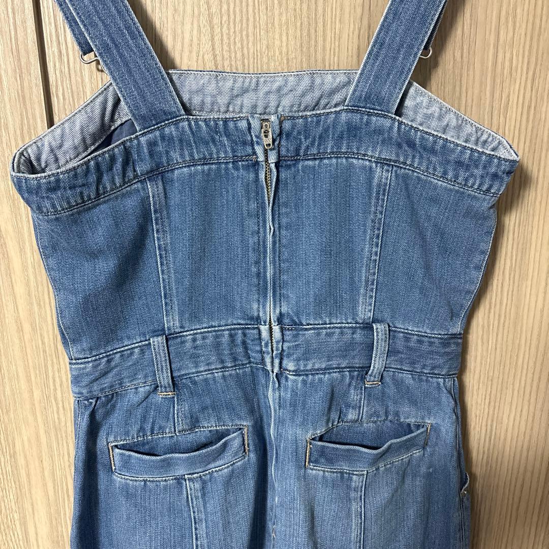 新品タグ付！ジルスチュアート デニム サロペット ジャンパースカート ジャンスカ