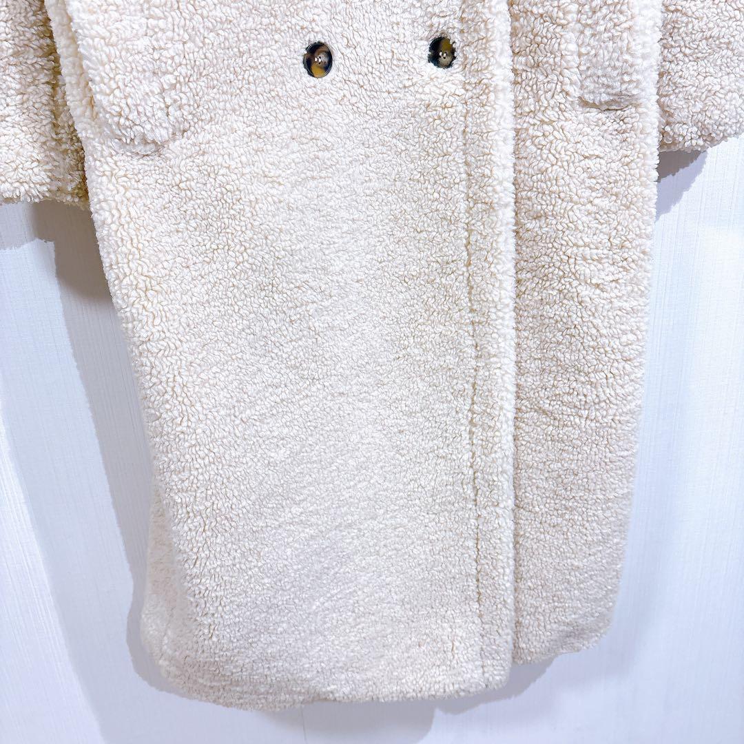 【美品◇完売品】ZARA ザラ　エクストラロング フェイクボア　テディベアコート