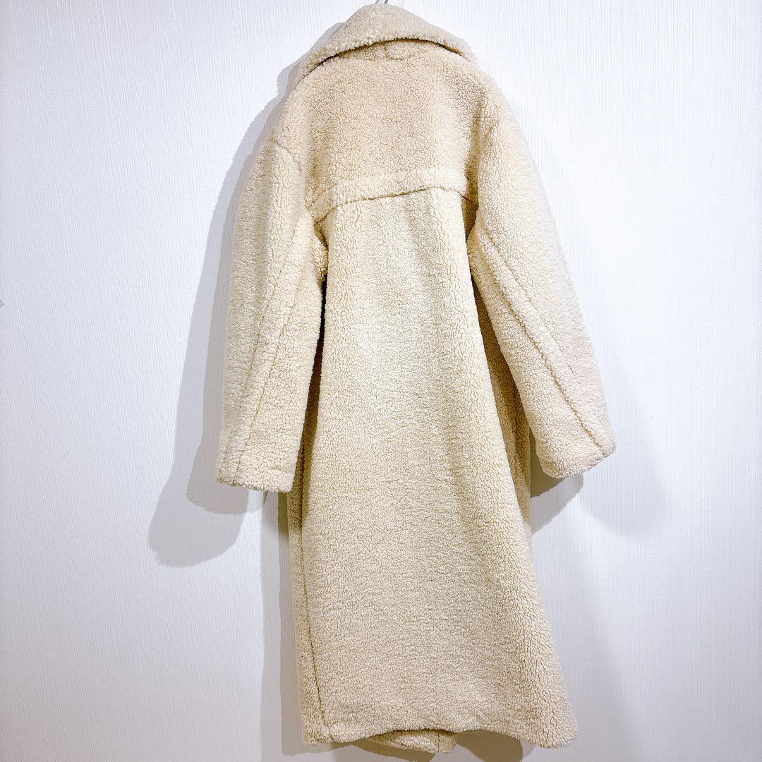 【美品◇完売品】ZARA ザラ　エクストラロング フェイクボア　テディベアコート