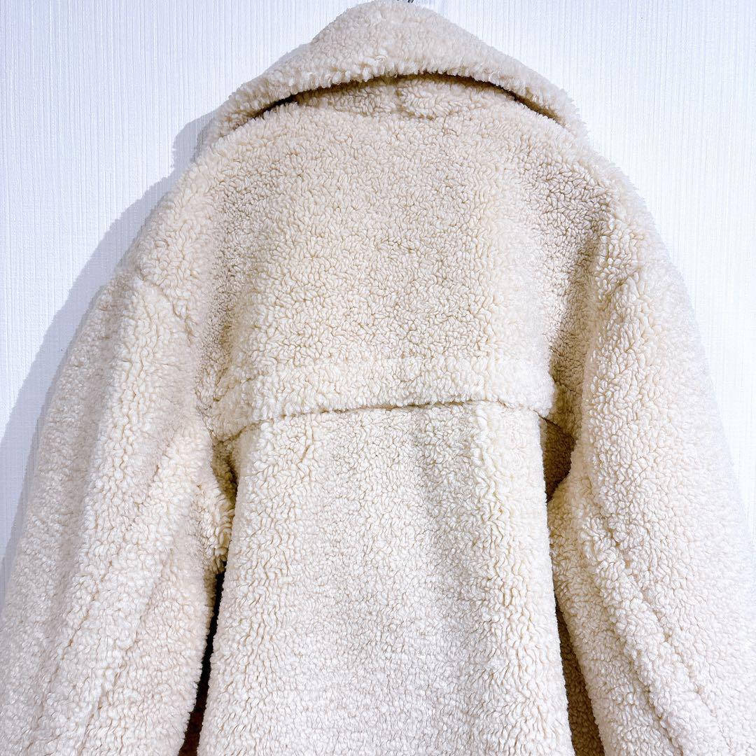 【美品◇完売品】ZARA ザラ　エクストラロング フェイクボア　テディベアコート