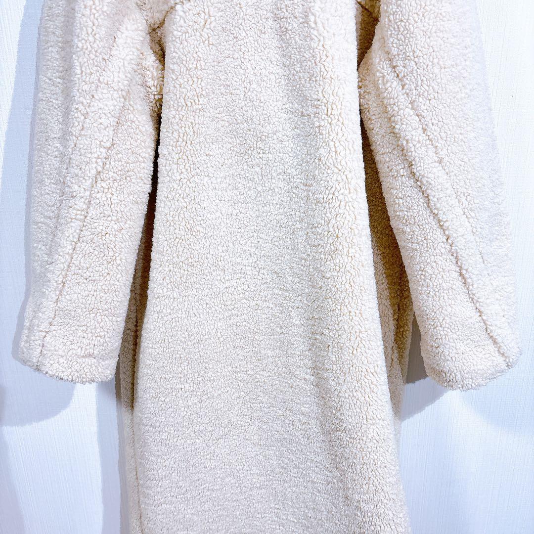 【美品◇完売品】ZARA ザラ　エクストラロング フェイクボア　テディベアコート