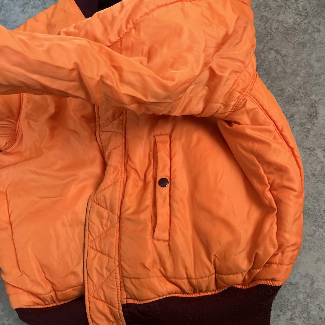 アルファインダストリーズ MA-1 バーガンディ M 短丈　フライトジャケット