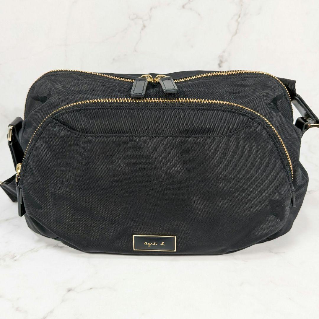 agnes.b アニエスベー ショルダーバッグ ブラック FT03-04