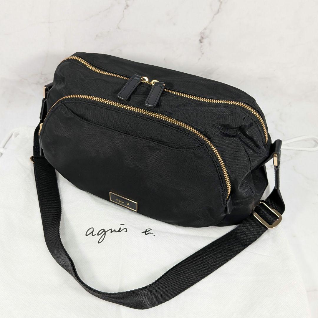 agnes.b アニエスベー ショルダーバッグ ブラック FT03-04