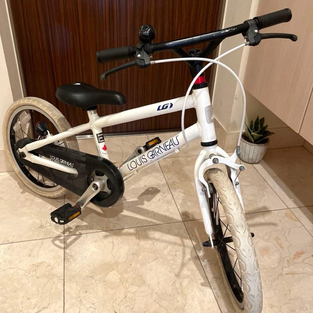 ルイガノキッズバイクホワイト16インチ ※湘南東部近辺でお取引き可能な方（土日）