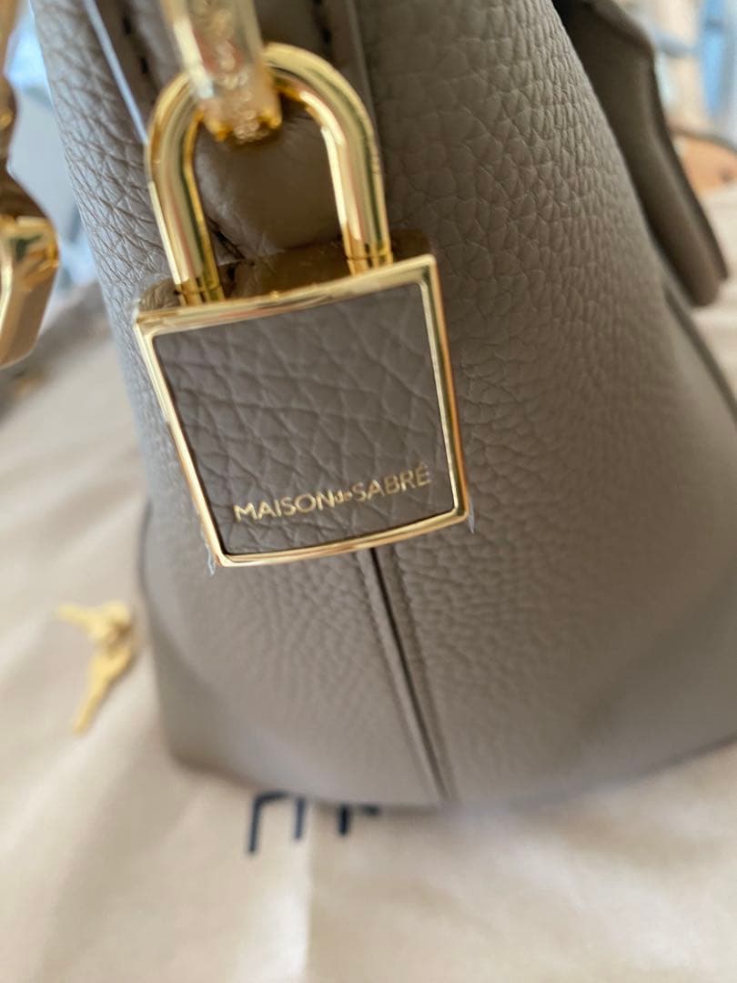 メゾンドサブレ-スモールトラベルトートCashmereClay