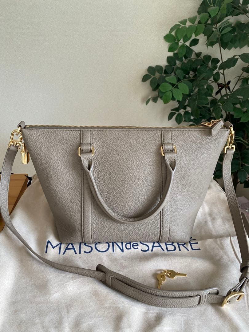 メゾンドサブレ-スモールトラベルトートCashmereClay