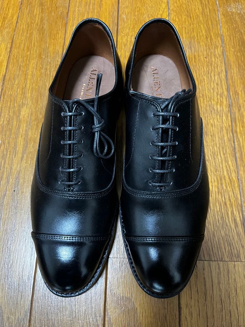 T*C様 アレンエドモンズ パークアベニュー 6.5Dキャップトゥ 黒