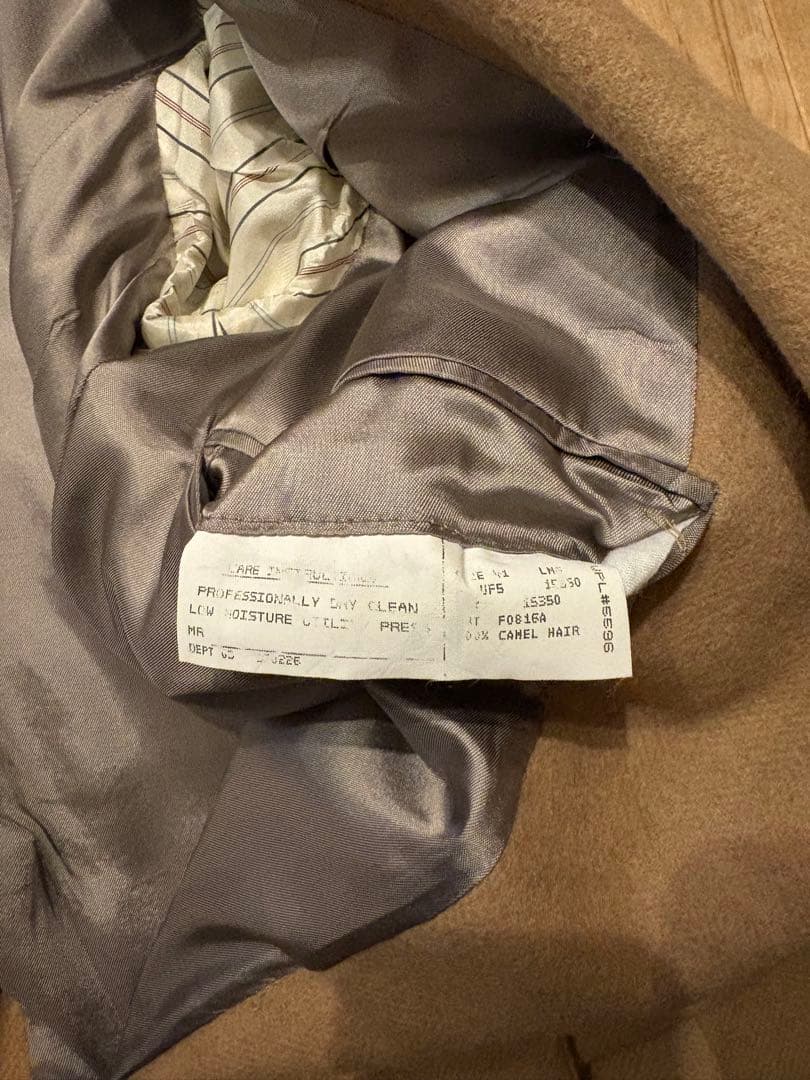 美品 Polo ポロラルフローレン41L キャメルヘア テーラードジャケット
