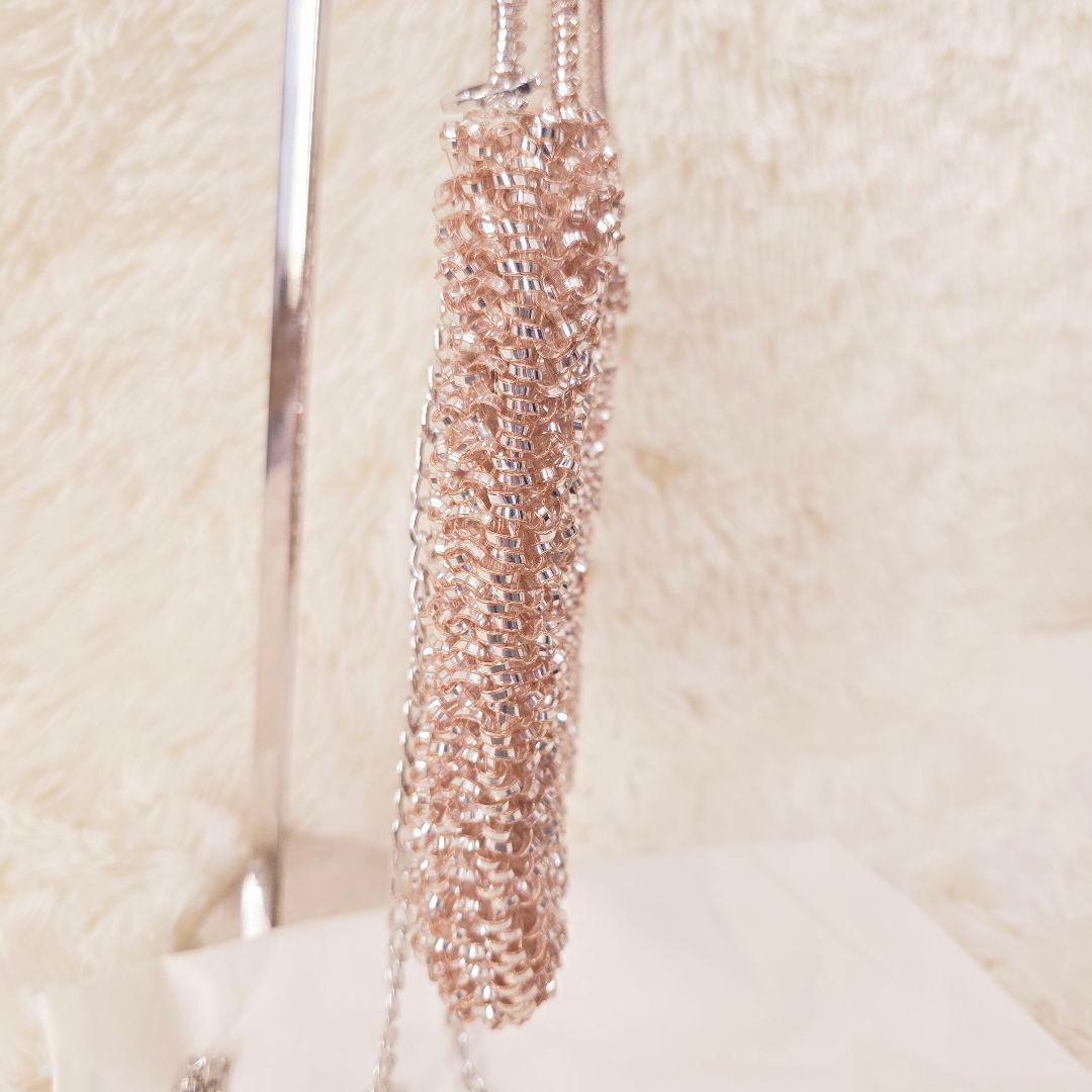 きつねちゃん様✨アンテプリマ ローズ シルバー ミディアム ショルダーバッグ