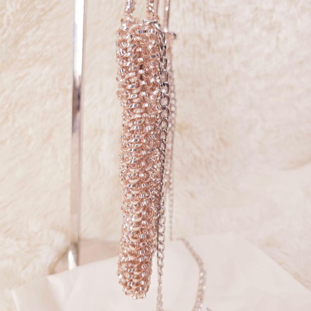 きつねちゃん様✨アンテプリマ ローズ シルバー ミディアム ショルダーバッグ