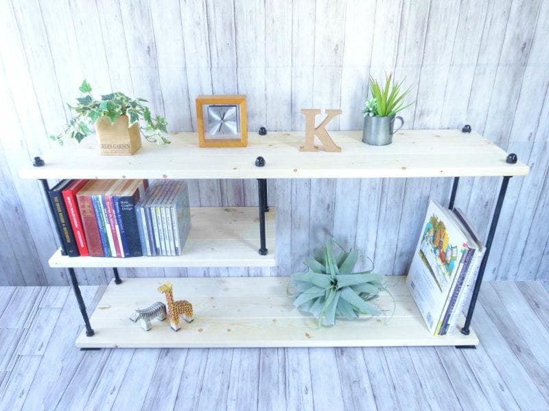 ハンドメイド　サイドローテーブル　(ナチュラル)