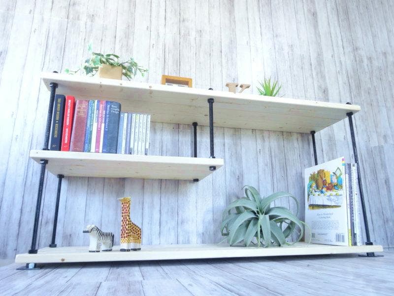 ハンドメイド　サイドローテーブル　(ナチュラル)