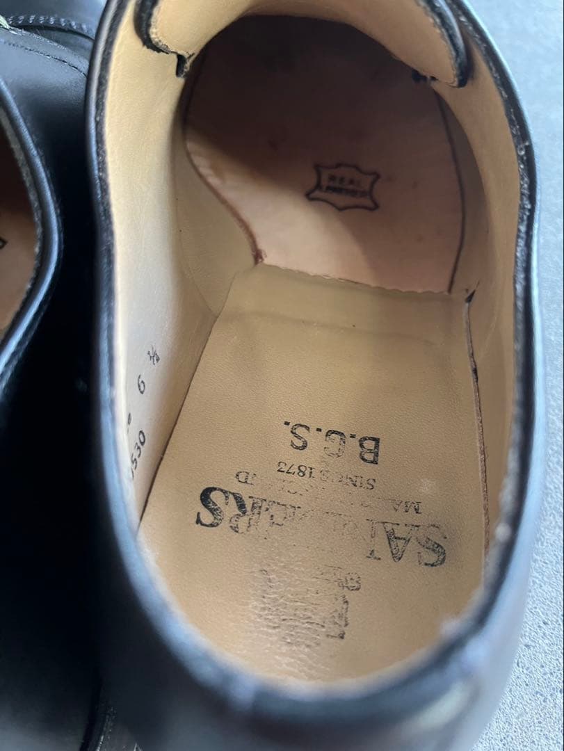 サンダース2545BOW B.G.S. DERBY SHOE ワクシーレザー