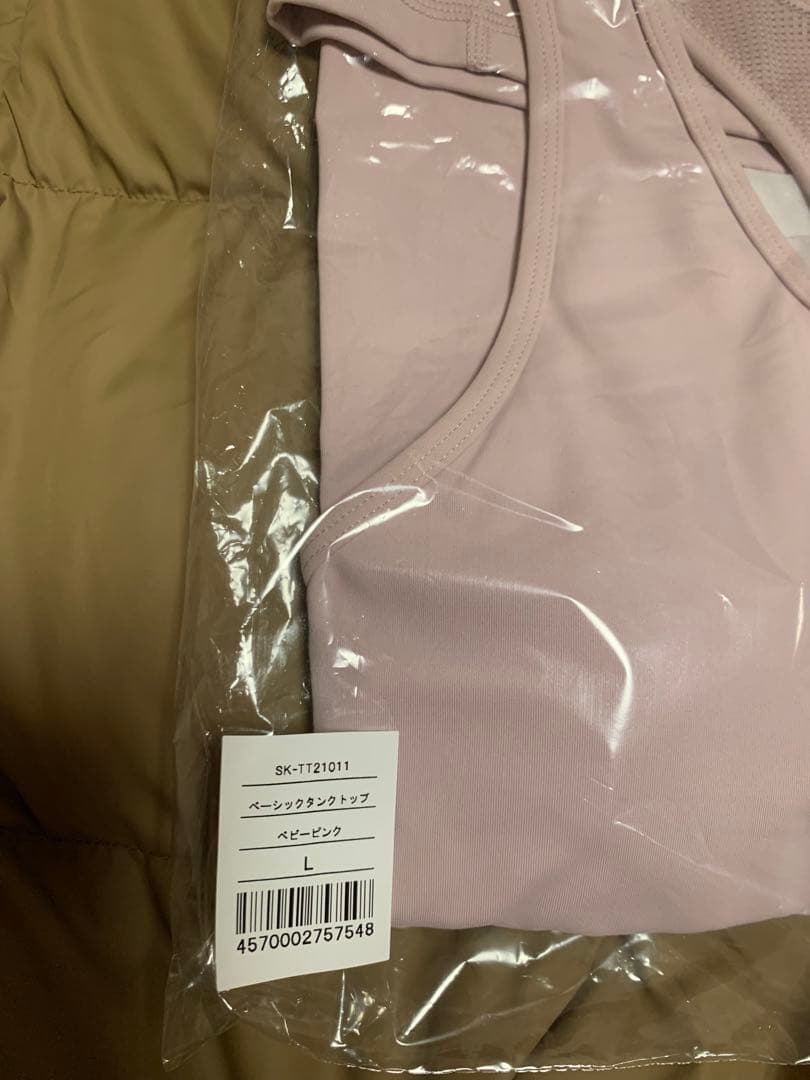 【SUKALA】新品・未開封】 ベーシック　タンクトップ サイズL ピンク