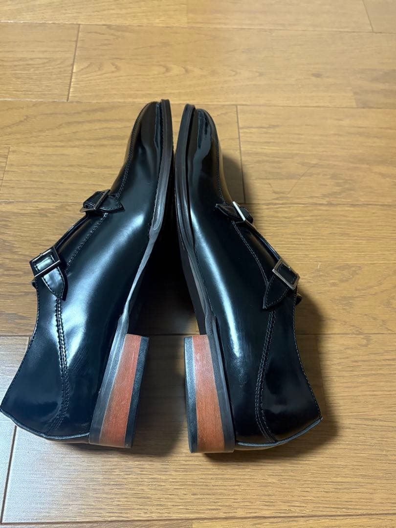 匠の靴 TAKASHI TT-29ダブルモンクストラップ ビジネスシューズ 黒