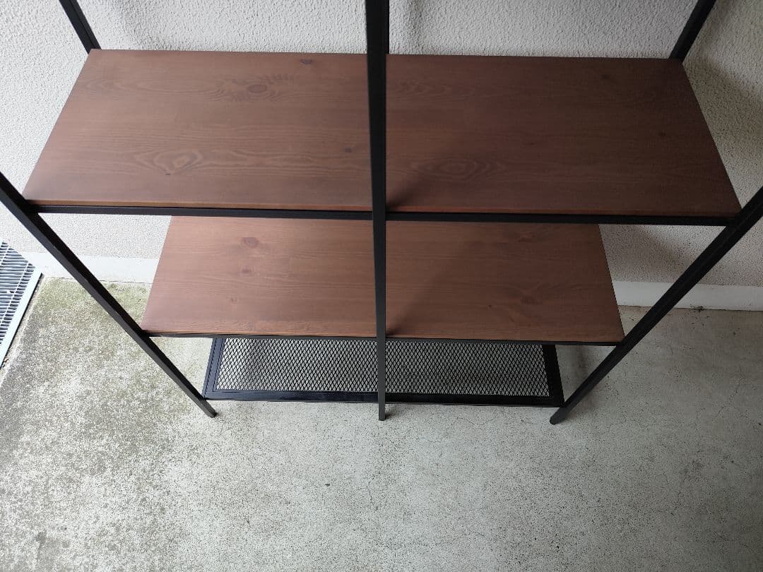 限定値下げIKEA FJÄLLBO フィエルボ ラック アイアン×木製 幅100