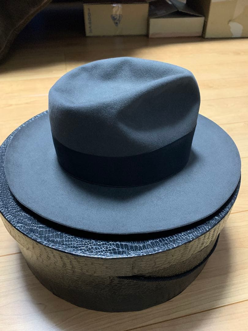 グラッドハンド　fat hatter ビーバー　58cm グレー