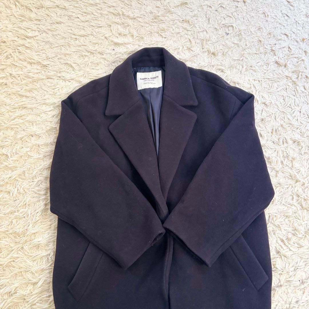 FAbRICA TESSUTI グリーンレーベル　ネイビー チェスターコー2XL