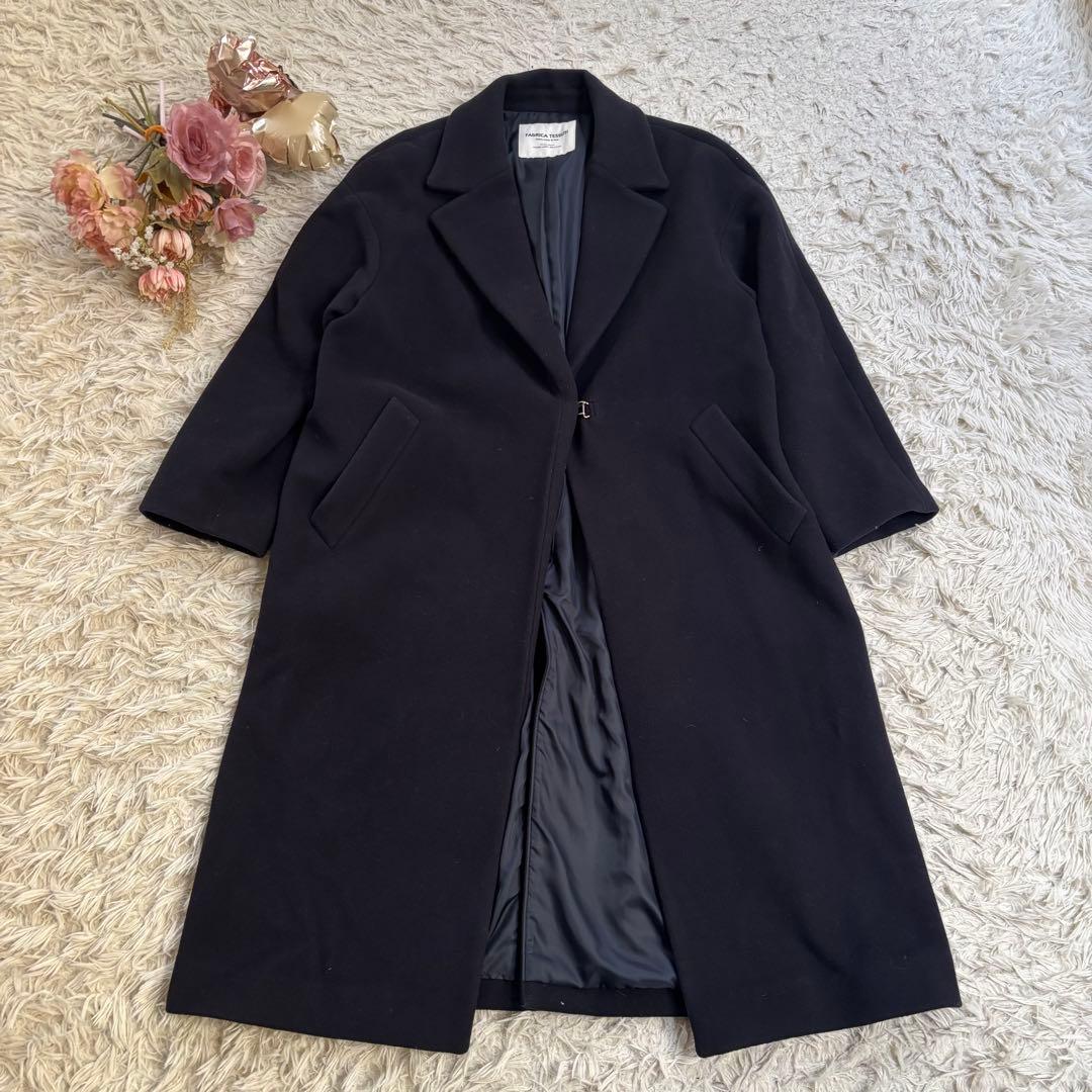 FAbRICA TESSUTI グリーンレーベル　ネイビー チェスターコー2XL