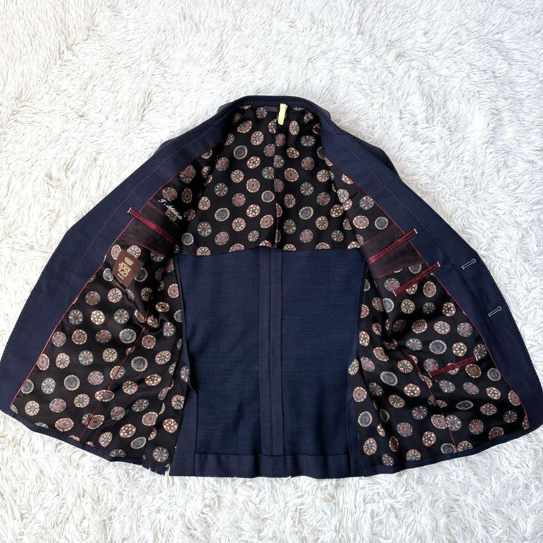 【極美品】ポールスミスコレクション　スリーピース　玉虫色　ネイビー　シルク混