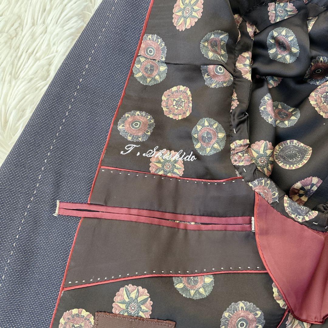 【極美品】ポールスミスコレクション　スリーピース　玉虫色　ネイビー　シルク混