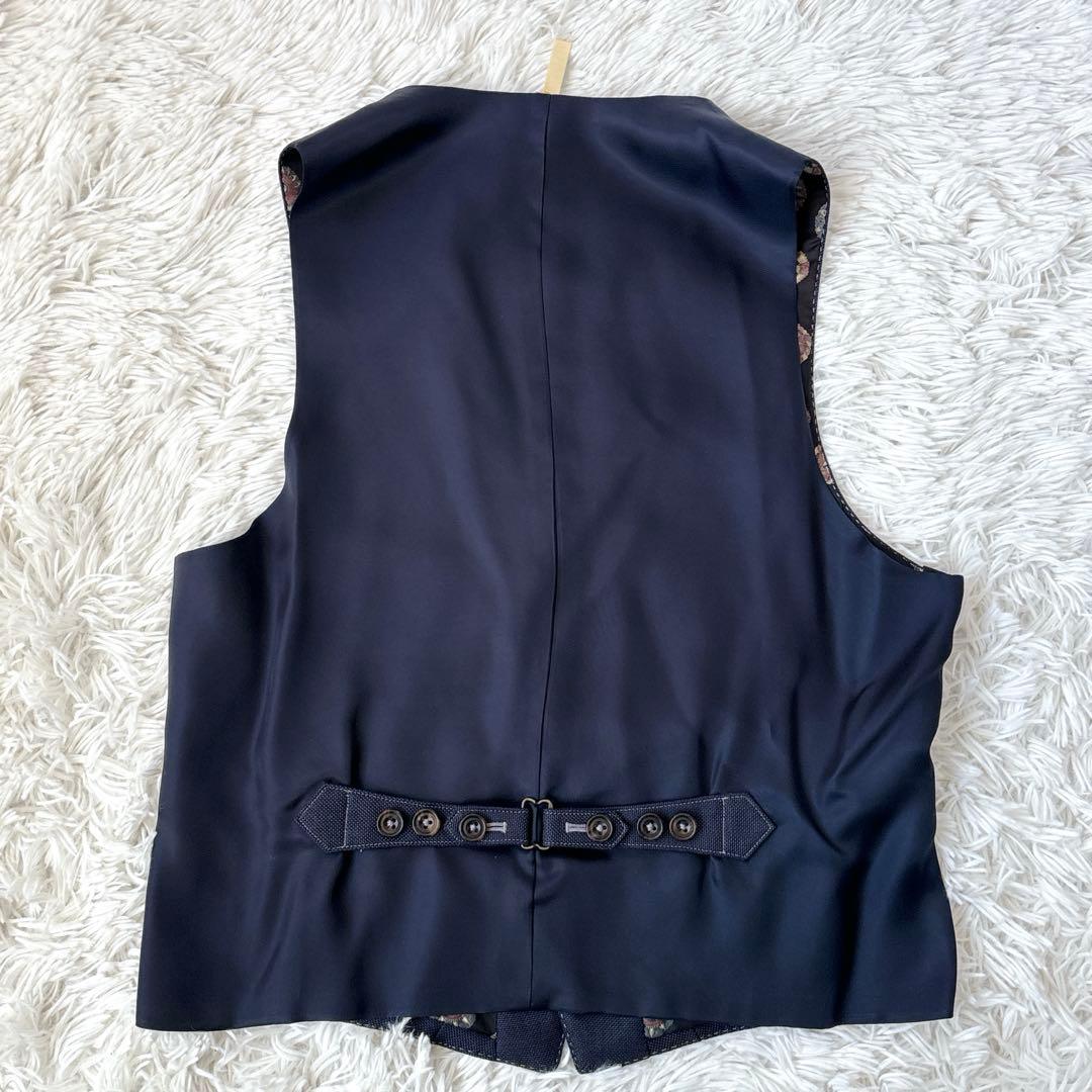 【極美品】ポールスミスコレクション　スリーピース　玉虫色　ネイビー　シルク混