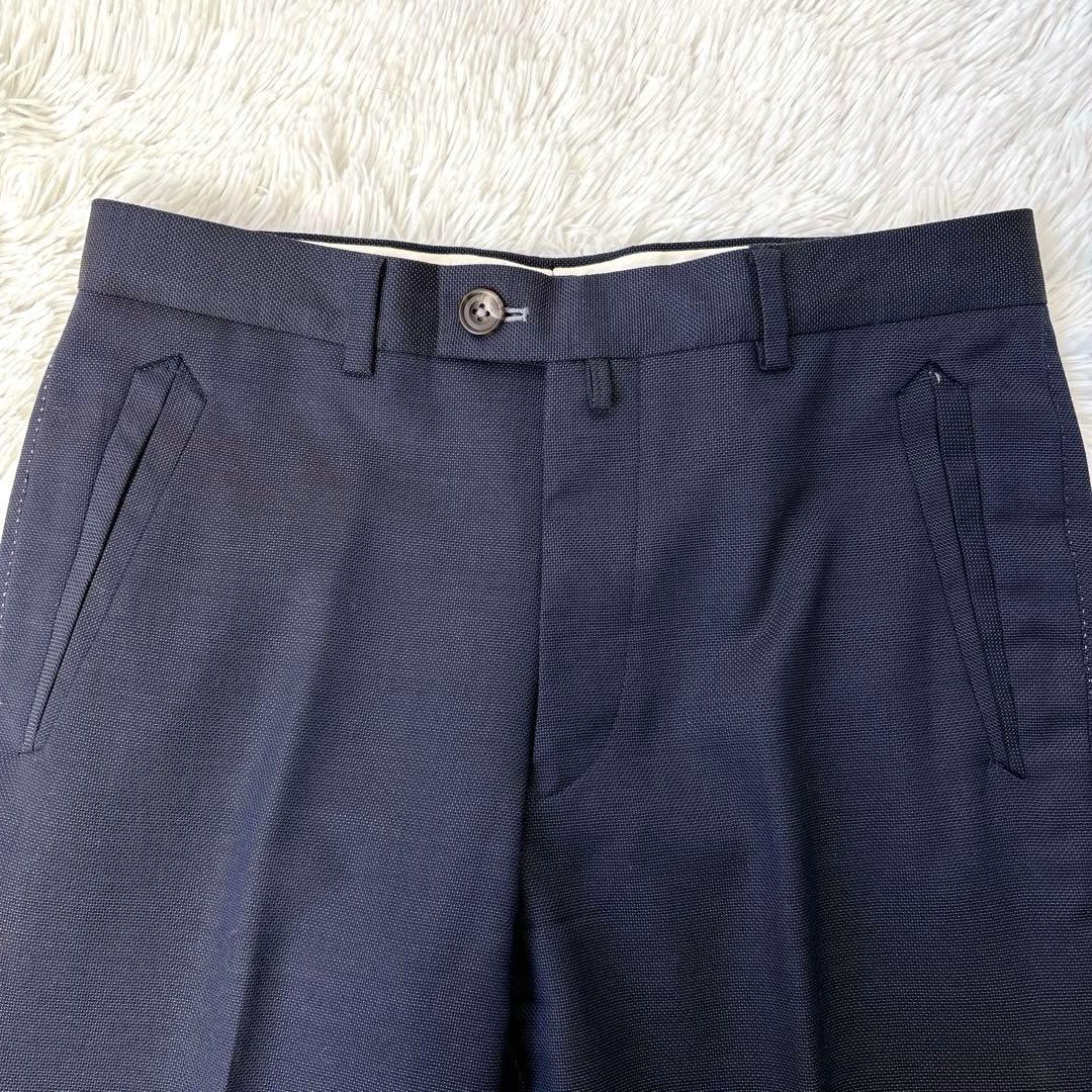 【極美品】ポールスミスコレクション　スリーピース　玉虫色　ネイビー　シルク混