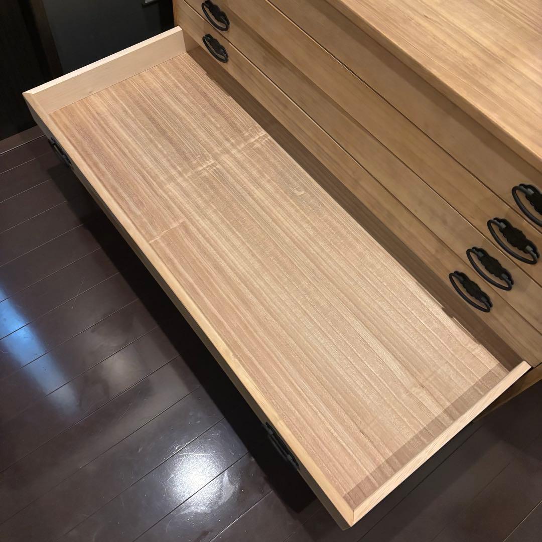 【お値打ち価格】桐タンス 幅99cm 7段 引出し 完成品 日本製