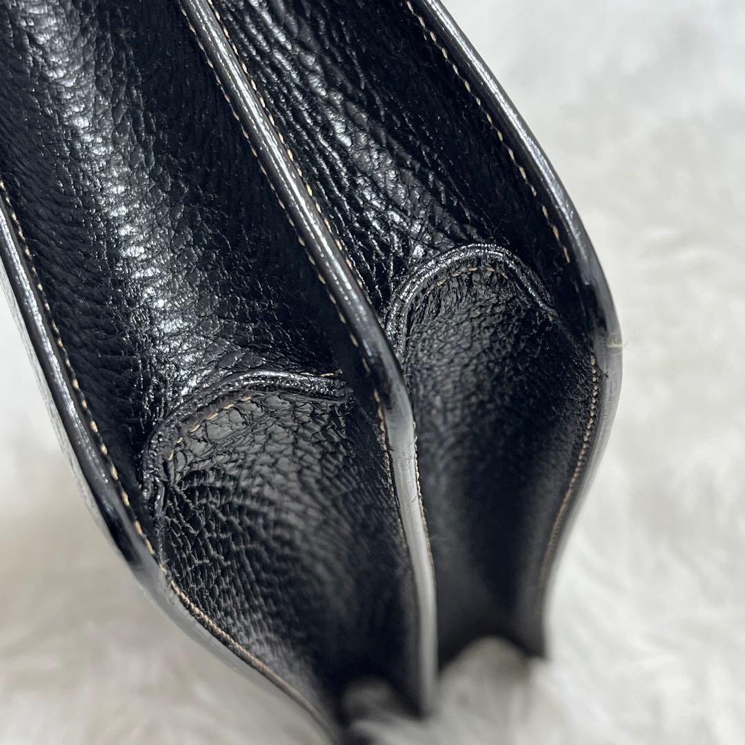 一度短時間使用のみ美品✨a.TESTONI フォーマル2wayバック　レザー　黒