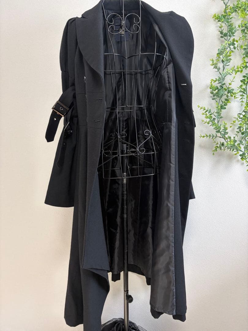 BPN BLACK PEACE NOW ゴシック トレンチコート アシンメトリー
