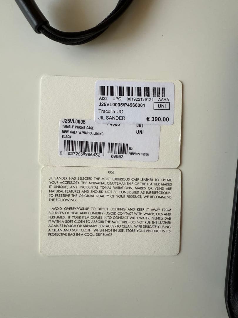 JIL SANDER フォンケース ポーチ ブラック