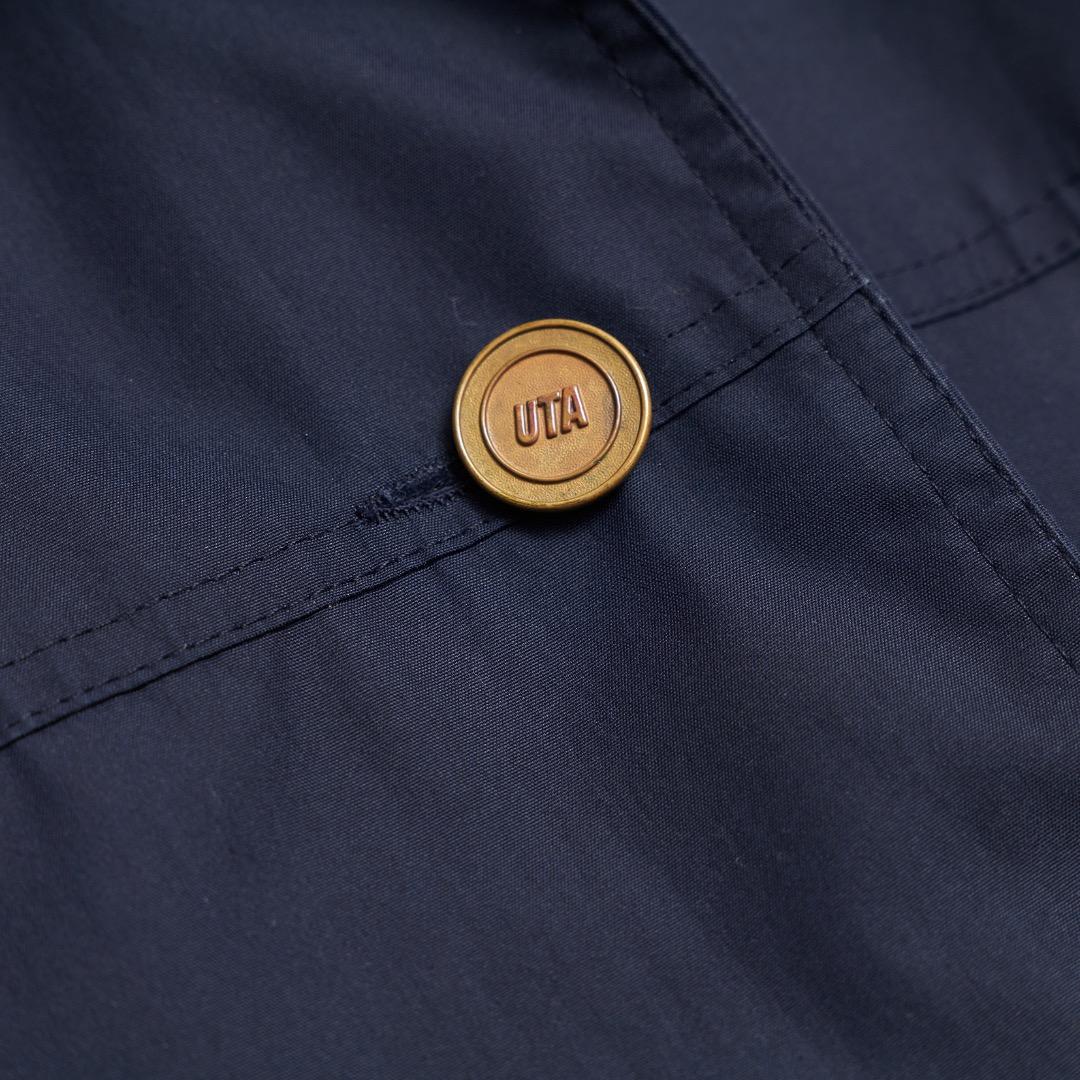 HERMES ネイビー トレンチコート ヴィンテージ size:40