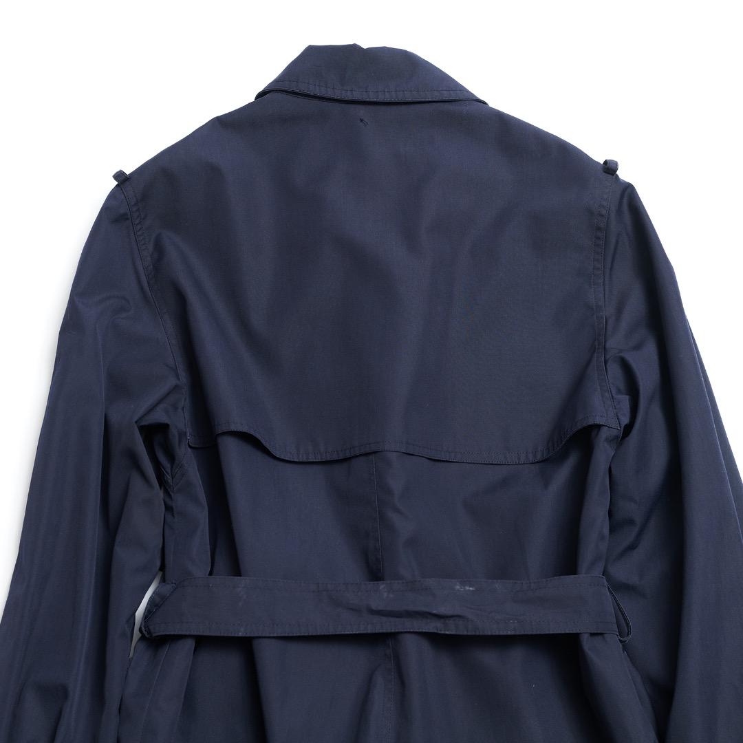 HERMES ネイビー トレンチコート ヴィンテージ size:40