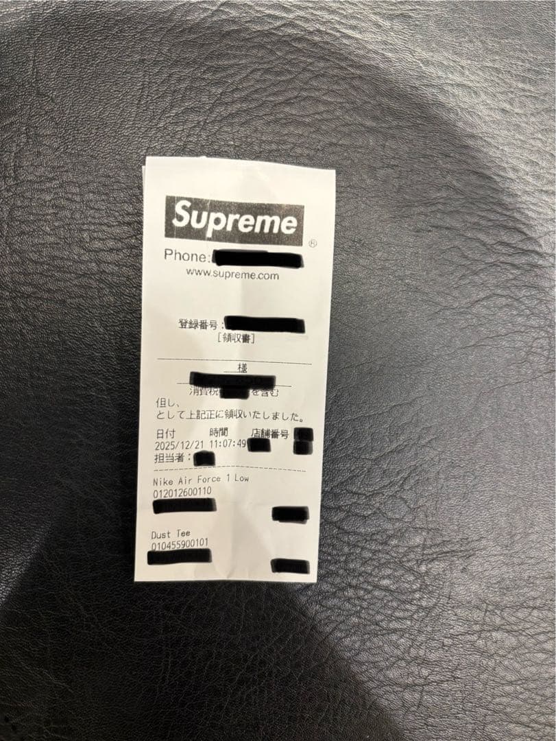 supreme 25FW Dust Tee White Ｍサイズ