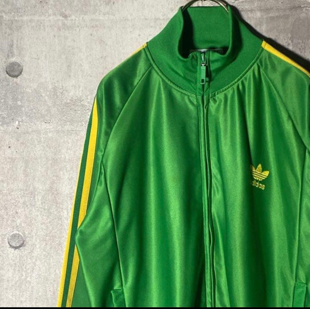 adidas/緑/トラックジャケット/'80s/デサント期