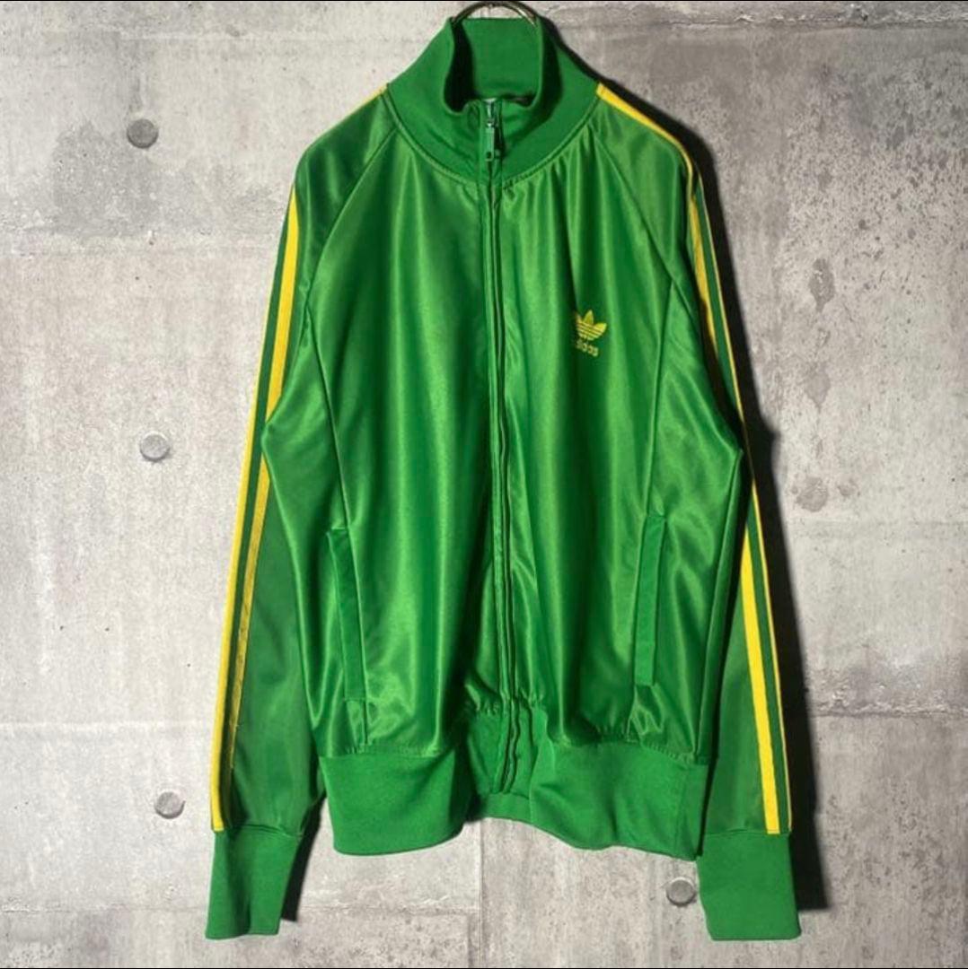 adidas/緑/トラックジャケット/'80s/デサント期