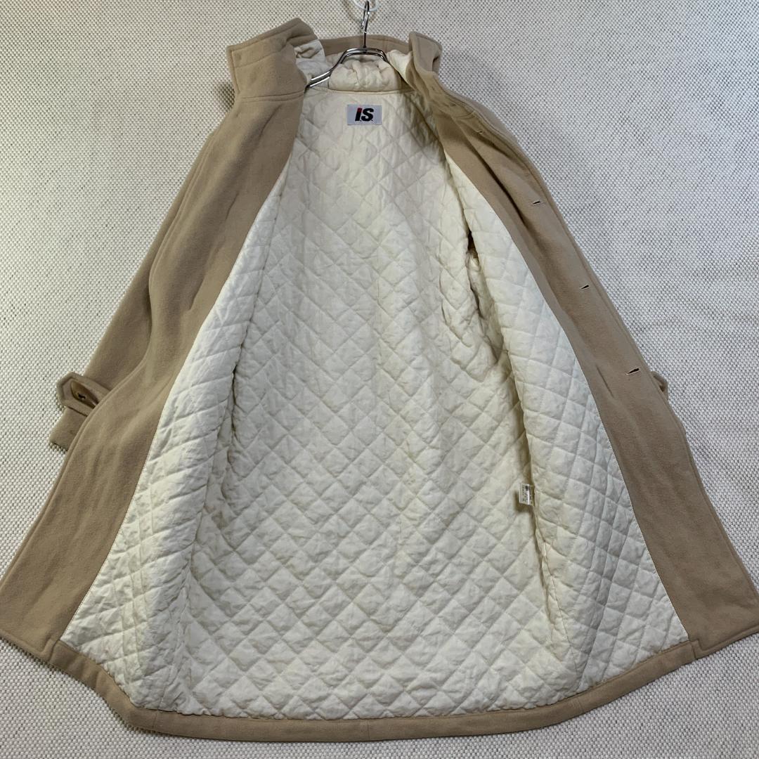 ダッフルコート イッセイミヤケ ベージュ サイズ9 キルティング 古着