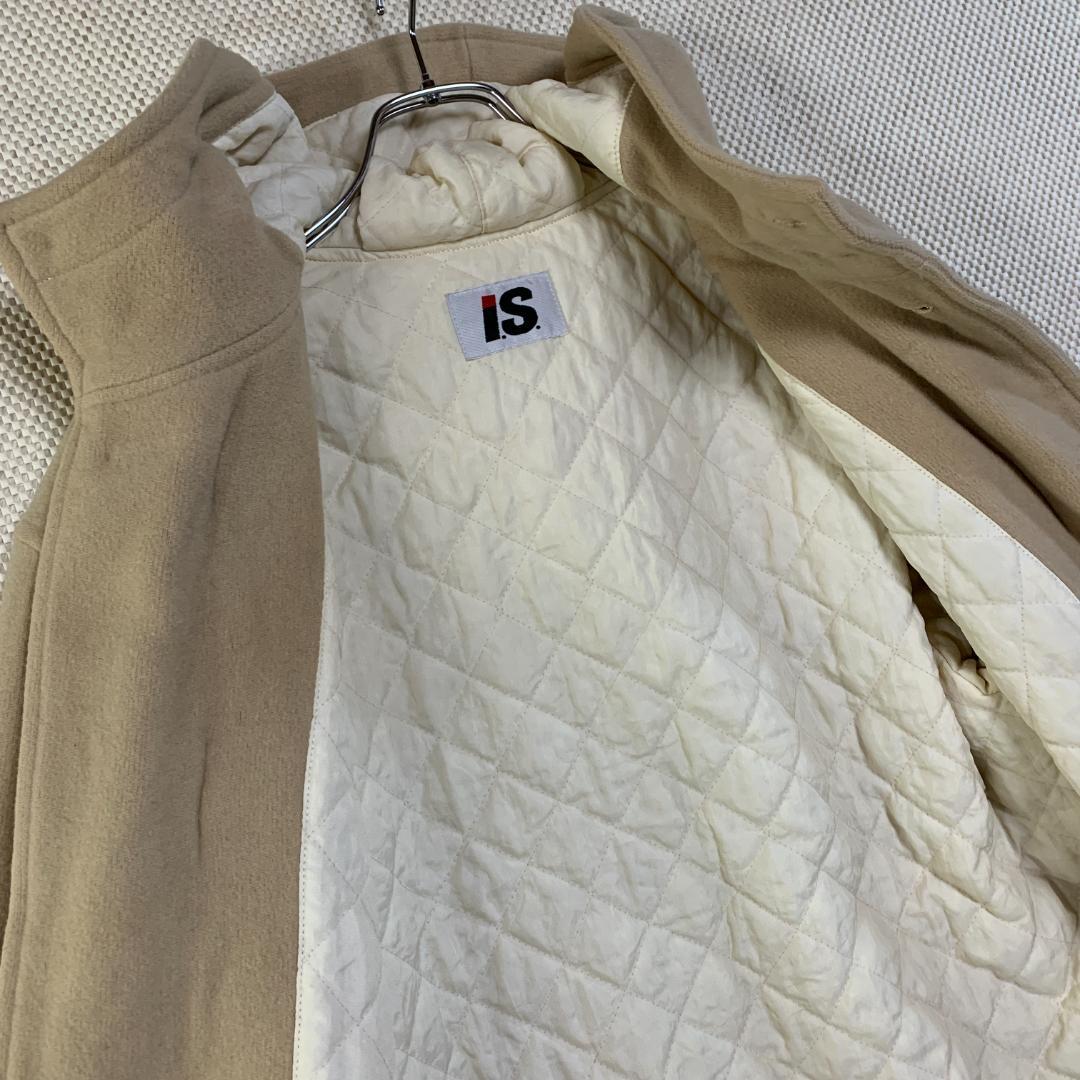 ダッフルコート イッセイミヤケ ベージュ サイズ9 キルティング 古着
