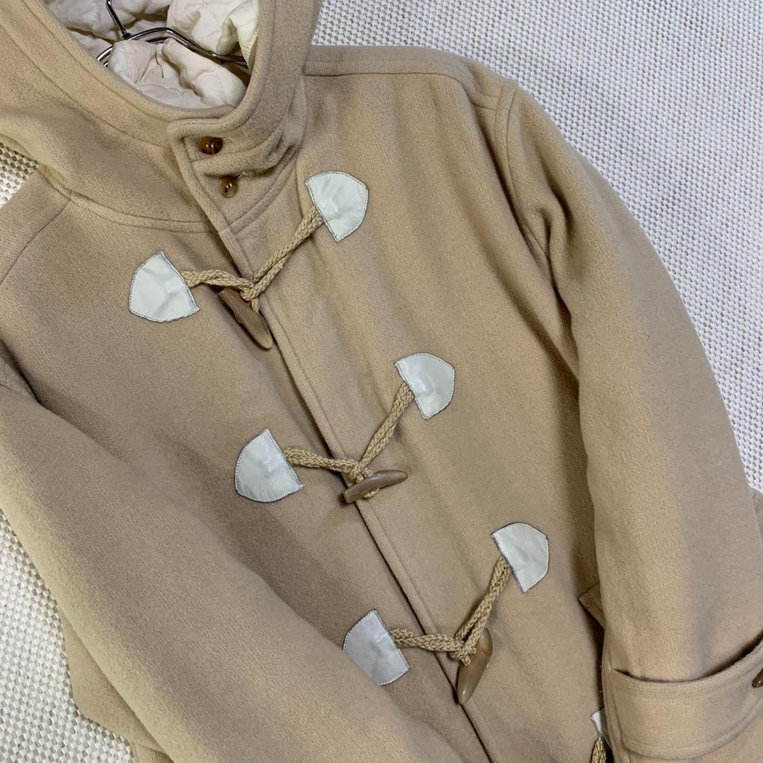ダッフルコート イッセイミヤケ ベージュ サイズ9 キルティング 古着